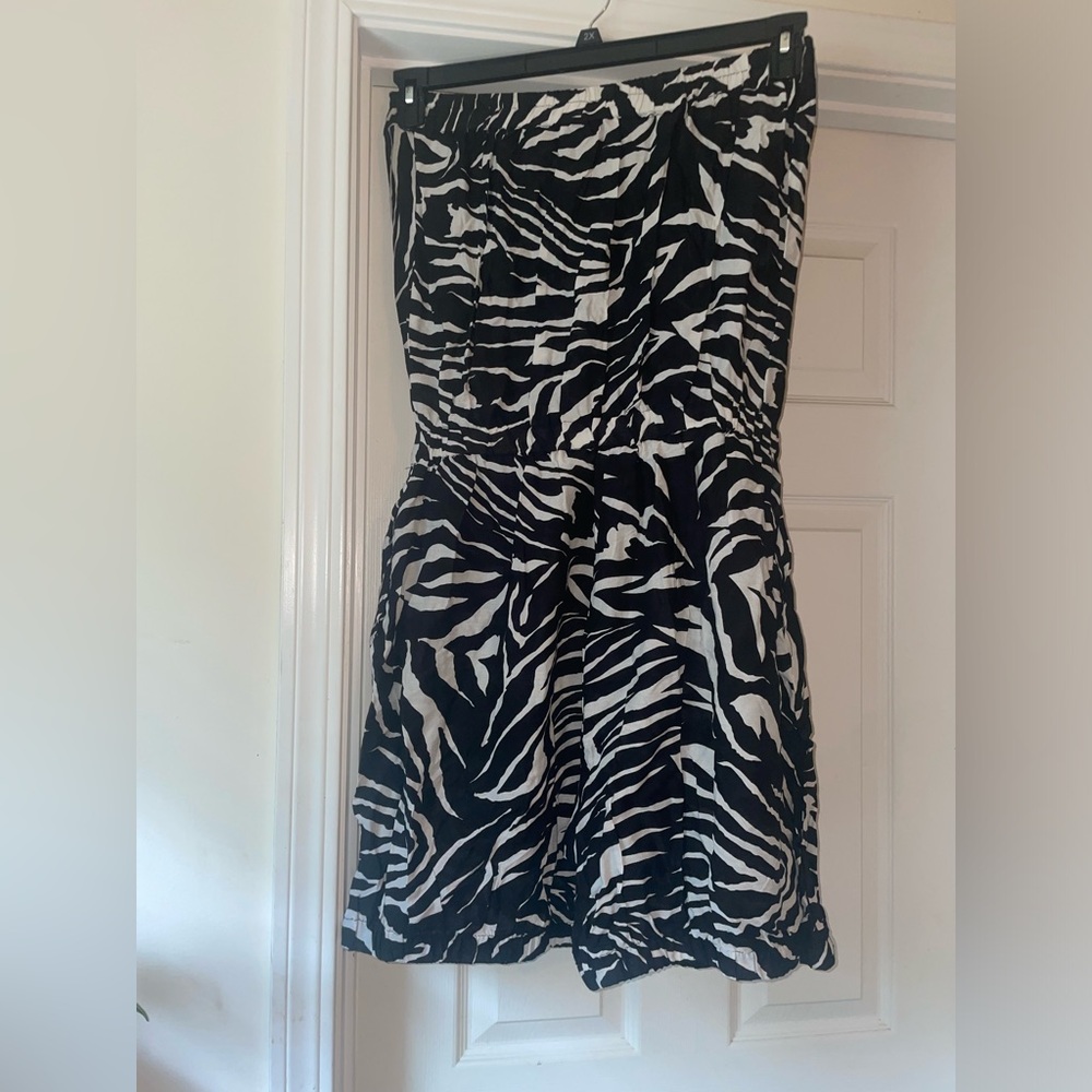 Zebra Print Romper